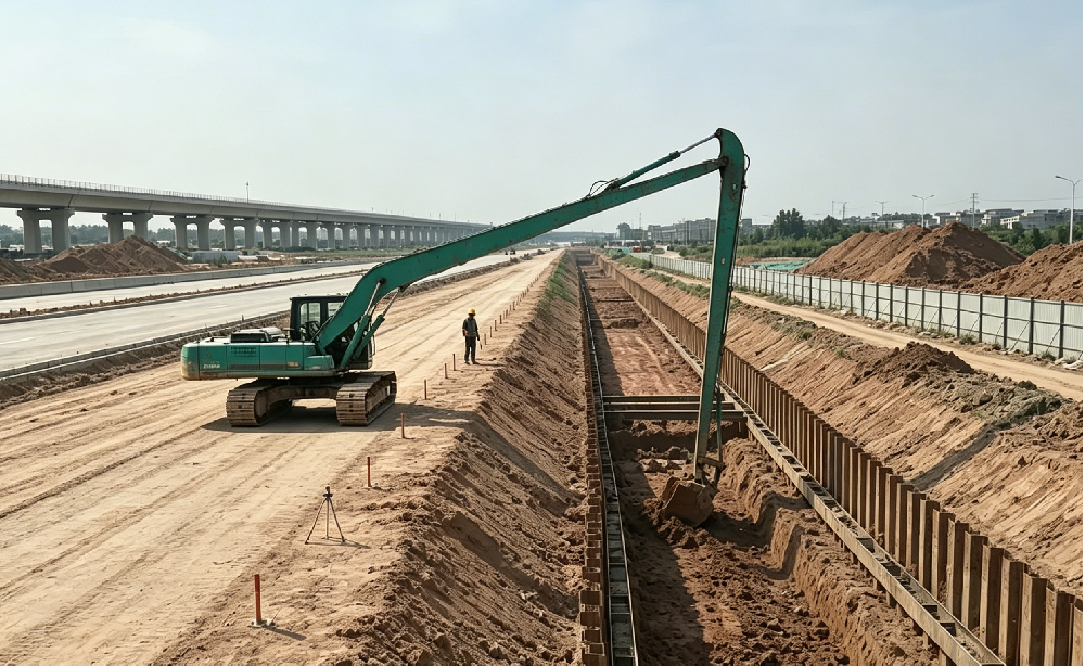 高速基建批量开工！挖掘机加长臂助力跨省路网提质提速